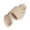 Shelly Outdoor Plug S Gen3 - inteligentne gniazdko zewnętrzne WiFi/Bluetooth/Matter z pomiarem energii - mokka