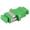 FO connector, SC socket to SC socket, OS1/OS2, singlemode, ceramic, green, BS07-60051