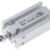 Siłownik pneumatyczny z tłoczyskiem skok: 10mm SMC Ø 10mm dwustronnego działania Action 62mm z amortyzacją elastyczną
