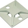 Mounting base, ABS, white, (L x W x H) 25.4 x 25.4 x 4.2 mm, ABM2S-S6-D