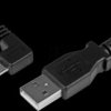 USBAUB1MLA Data and charging cable, USB-A > micro-B, 1 m, angled, black
