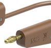 Stäubli 64.1035-05027 // LK-4A-F25 Przewód pomiarowy 50 cm brązowy 1 szt.