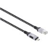 Manhattan 394826 USB cable 3.2 1st Gen RJ45 USB-C plug 200cm Black/silver