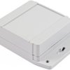 ABS enclosure, (L x W x H) 90 x 90 x 38 mm, light gray (RAL 7035), IP68, 1555EF17GY