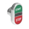 Metalowy przycisk fi22mm 2 klawiszowy samoczynny powrót 2 kryte, podświetlany Zielony-Czerwony START-STOP LPSBL7133
