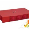 Puszka przeciwpożarowa PIP-2AN R3x3x6 mm2 125x36x225 mm prostokątna E90 rozgałęźna czerwona 84622666 SIMET
