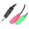 Adapter wtyk Jack 3,5mm - 2x gniazdo Jack 3,5mm - 1,5m