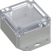 TRU COMPONENTS 6U07080805737 TC-13865220 Urządzenia przemysłowe 106.5 x 76.5 x 45 ABS-PC szary błyszczący, przeźroczysty
