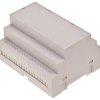 ABS DIN rail enclosure, (L x W x H) 90 x 105 x 65.2 mm, light gray, 4U65070911310