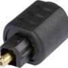 Adapter Toslink Hicon POF-723, gniazdo/ wtyk 3,5 mm, czarne