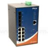 IGPS-9084GP, Switch przemysłowy zarządzalny, DIN, 8x 10/1000 RJ-45 PoE + 4 sloty SFP / RJ-45, O/Open-Ring <30ms