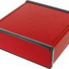 Aluminum enclosure, (L x W x H) 160 x 165 x 52 mm, red, IP54, 1455T1601RD