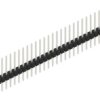 Pin header, 30 pole, pitch 2.54 mm, straight, black, 10046534