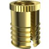 Threaded insert, M5, H 9.5 mm, brass, 002.19.595