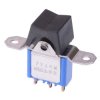 7739NAB APEM Black On-Off-On Panel Mount Rocker Switch SPDT 4A 30VDC