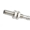Czujnik indukcyjny M8x1 50mm zabudowany Sn 1.5 10-30V DC PNP NO złącze M8 3-pinowe IP67 mosiądz niklowany IA080170