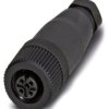 Złącze wielostykowe przemysłowe 4-pinowe M12 Montaż na kablu Gniazdo Phoenix Contact