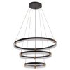 Lampa wisząca Plum 80 cm 60 cm 40 cm czarno-transparentna LED CCT Light Prestige