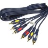 Kabel 3RCA-3RCA ŁEZKA RK32 Vitalco 1m