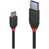 LINDY 36915 USB cable USB 3.2 1st Gen USB-C® plug, USB-A plug 0.50 m Black