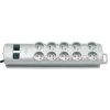 Listwa Zasilająca Primera Line 10 Gniazd, Kabel 2m 3x1,5mm Srebrna, 2 Wyłączniki,...