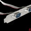 89268 Delock Slot Bracket > 2 x Serial Pin layout: 1:1