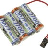 Pakiet akumulatorów AA, NiMH Panasonic Reihe F1x4 Graupner, Ilość ogniw: 4, 4.8 V, 2700 mAh, Przewód, wtyczka