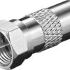 Adapter F: Wtyk F Wtyk do kabla koncentrycznego - Połączenie, materiał obudowy miedź