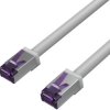 Patch cable, RJ45 plug, straight to RJ45 plug, straight, Cat 6A, S/FTP, PVC, 0.15 m, gray, FL31-28310