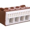 Blok samozacisków QC 63A brązowy 18 przyłączy 33x75x34mm KN18P