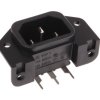 Złącze IEC IEC C14, C18 Montaż na panelu Męski 10A Kątowe Śruba Schurter
