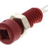 Gniazdo bananowe Żeński Połączenie lutowane typ Gniazdo bananowe Czerwony 6A Hirschmann Test & Measurement rozmiar 2mm