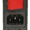 Combination element plug C14, 3 pole, snap-in, plug-in connection, black, BZV03/Z0000/09