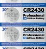 145593 Lithium button cell CR2430, 5-unit blister pack