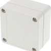 PC enclosure, (L x W x H) 66 x 66 x 41 mm, light gray (RAL 7035), IP66, 1555B2GY