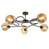 Lampa Sufitowa Nowoczesna 5Xe27 Vesper Black/Honey
