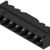 Pin header, 8 pole, pitch 5.08 mm, angled, black, 1775062001