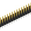 Pin header, 30 pole, pitch 2.54 mm, straight, black, 10054949