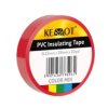 Taśma izolacyjna KEMOT 0,13x19x10Y klejąca czerwona