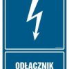 ZNAK - HG010 Odłącznik 10 x 15 cm FN - Folia samoprzylepna