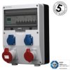 Rozdzielnica Budowlana Z Licznikem 3F Siemens Ptd-S 32A 16A 2X230v Gniazda...