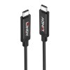 LINDY Kabel USB USB 3.2 Gen2 Złącze męskie USB-C®, Złącze męskie USB-C® 3.00 m czarny 43348
