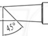 T500-6C Soldering tip, 6.0 mm, chisel-shaped, angled