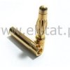 Wtyk i gniazdo GOLD - 4mm - zestaw para 80A banan