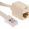 Rozszerzenie RJ, Cat3, 1 portów RJ45 żeńskie, RJ45 męskie, 2 m