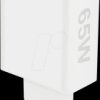 262593 USB charger, 65 W, 1x USB-A, 1x USB-C (PD), GaN, white