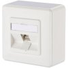 Metz Connect 130B12D10002-E Network Outlet Surface CAT 6A 1-Port Pure White