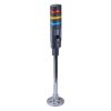LD6A-3PZQB-RYS Red/Yellow/Blue Stack Light LED Tower with Sounder & Flasher Pole Mount 24VAC/DC IDEC