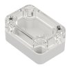 Obudowa hermetyczna ZP60.40.30JPH, 40 × 60 × 30 mm, ABS+PC, jasnoszara, z przezroczystym wieczkiem, Kradex