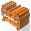 Spring terminal block, quick connection, 0.08-2.5 mm², 1 pole, 20 A, 8 kV, orange, 2271555-3